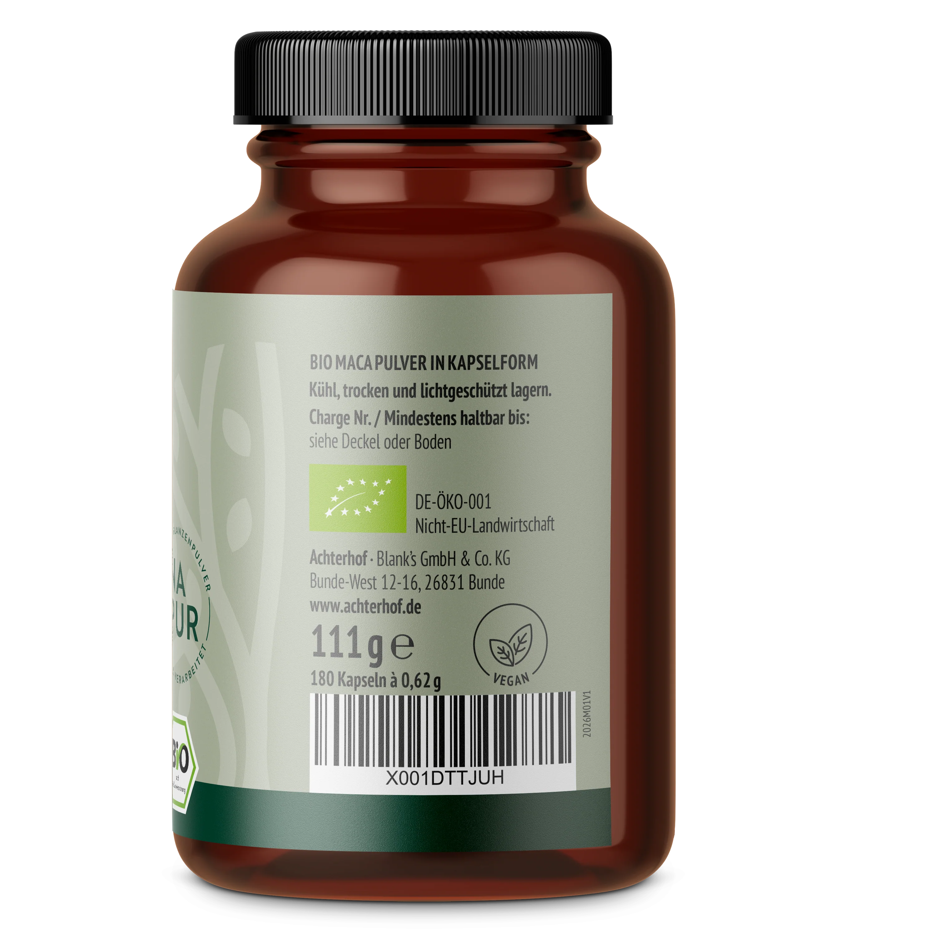 Bio Maca Kapseln (180 Kapseln) - Image 4