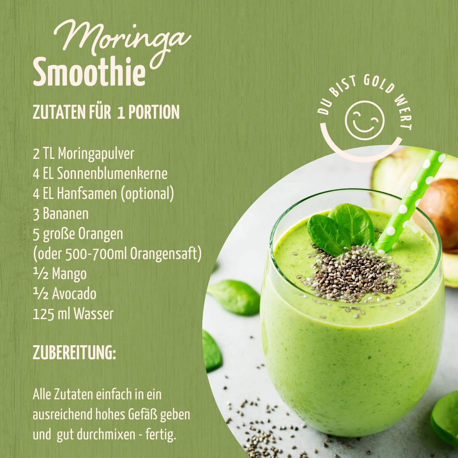 Bio Moringa Pulver (250g) - Image 2