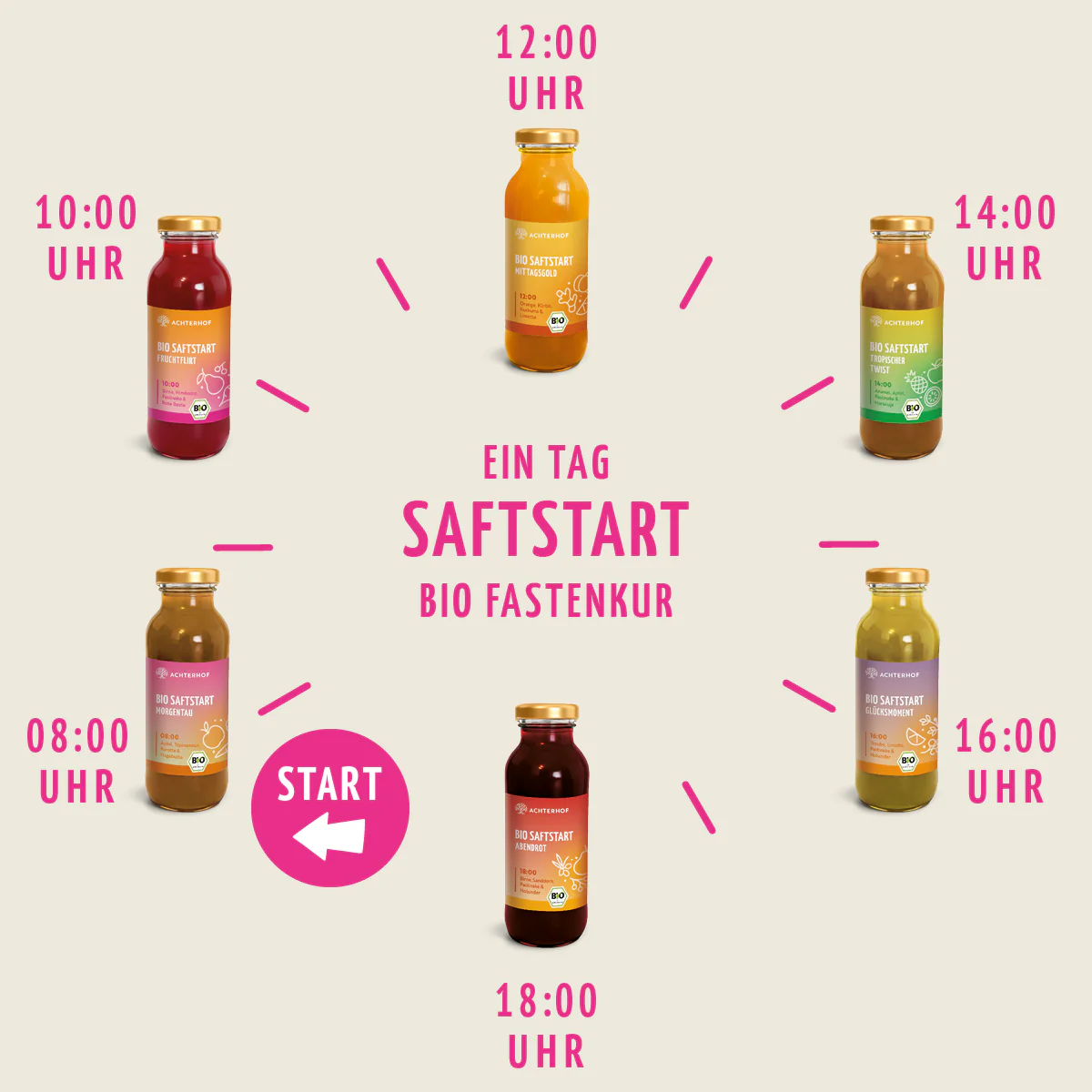 Saftstart Bio Fastenkur 1-7 Tage (6 Flaschen pro Tag) - Image 8