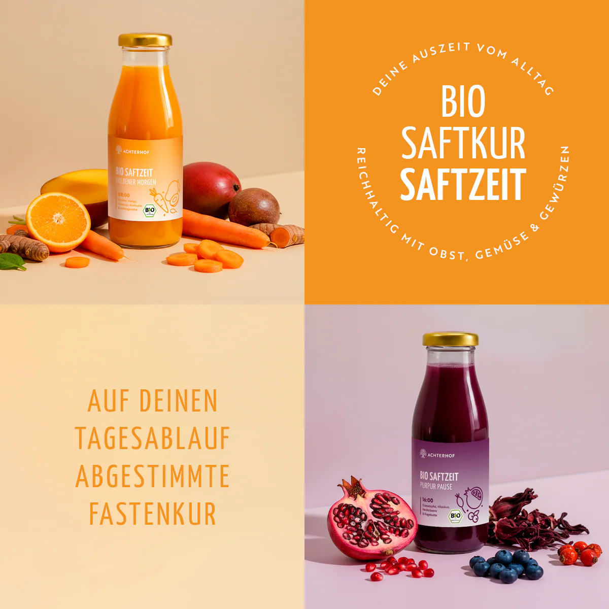 Saftzeit Bio Fastenkur 1-7 Tage (6 Flaschen pro Tag) - Image 12