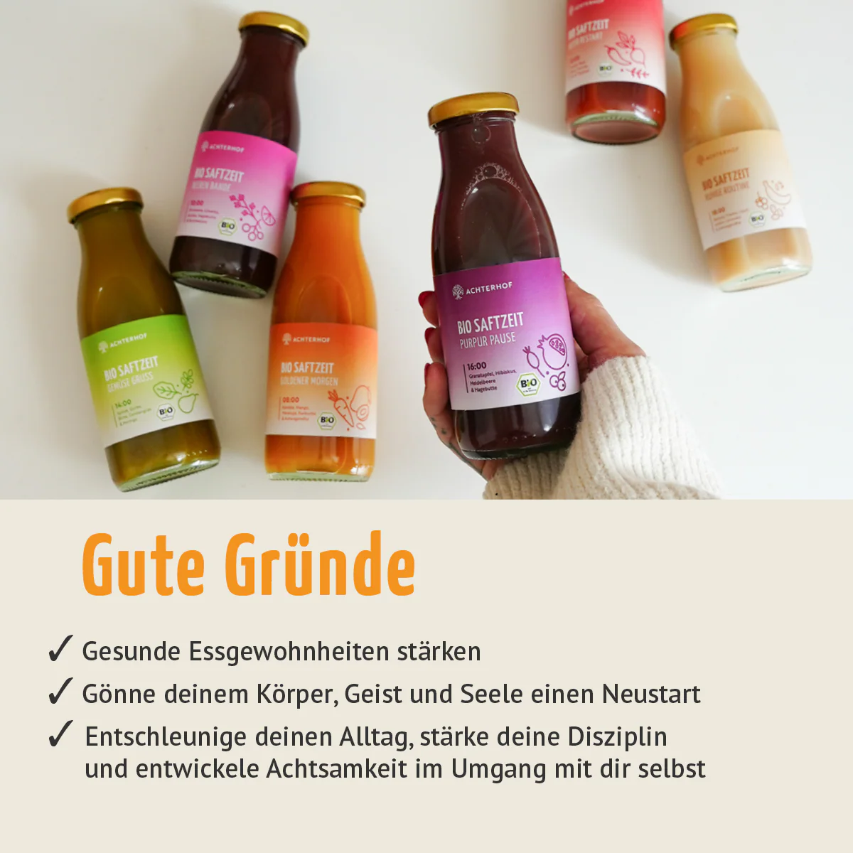 Saftzeit Bio Fastenkur 1-7 Tage (6 Flaschen pro Tag) - Image 6