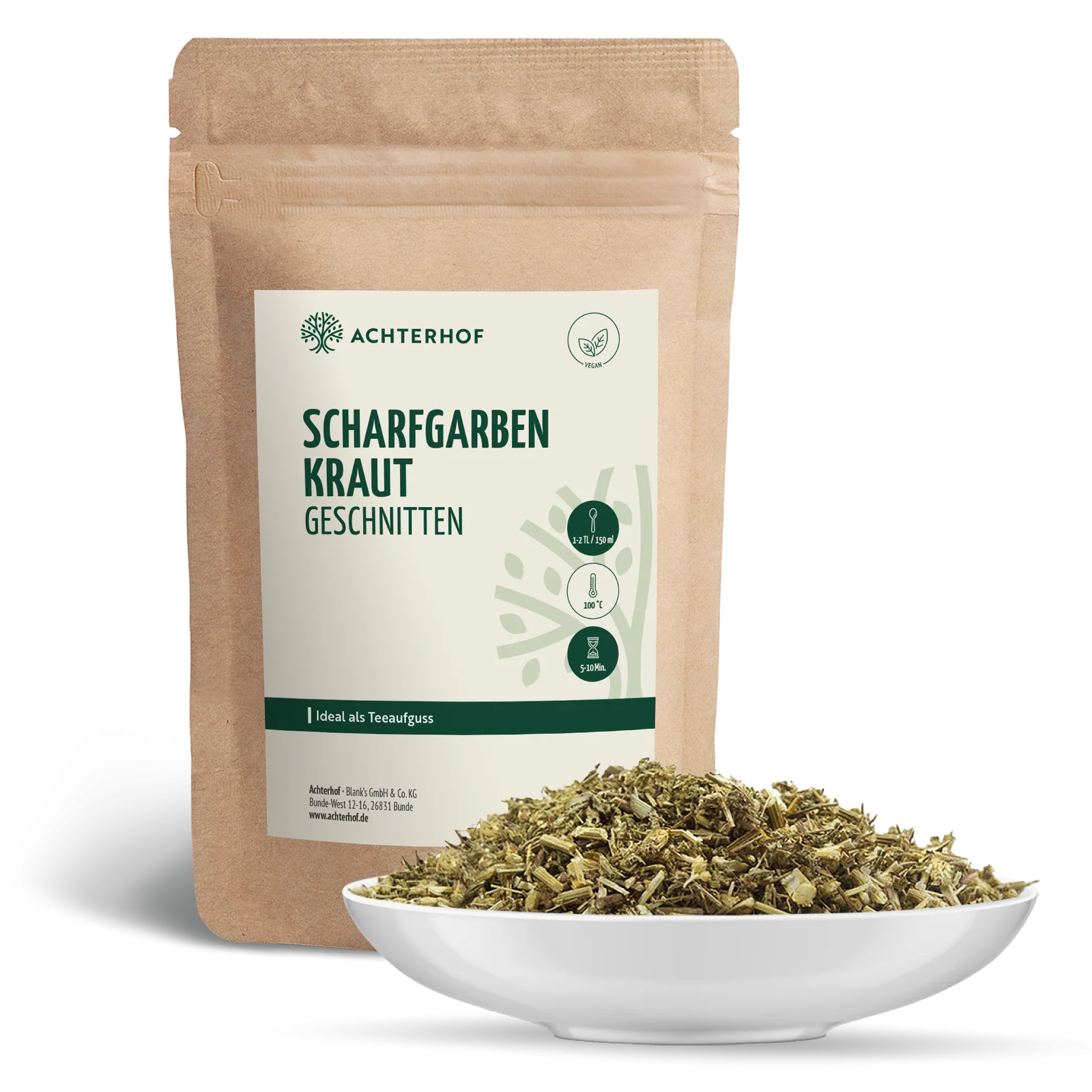 Schafgarbenkraut geschnitten (100g) - Image 2
