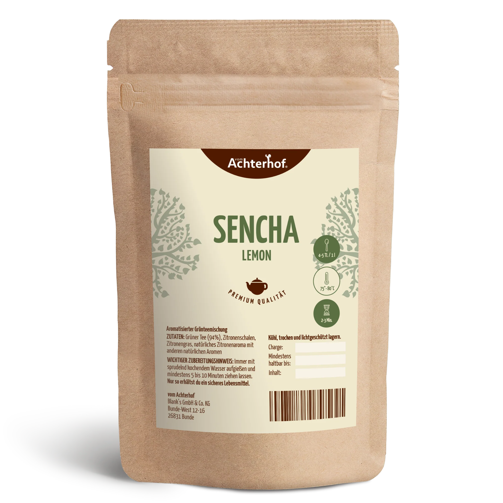 Grüner Tee Sencha Lemon (100g)
