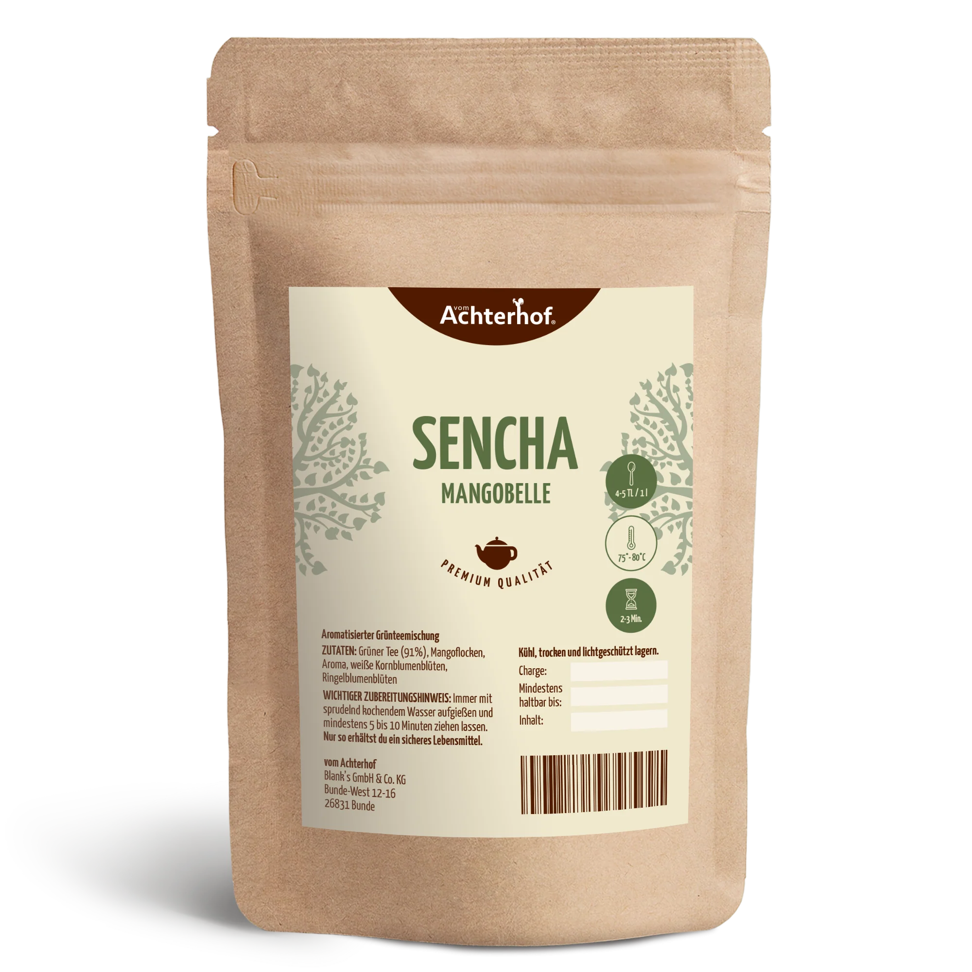 Grüner Tee Sencha Mangobelle (250g)