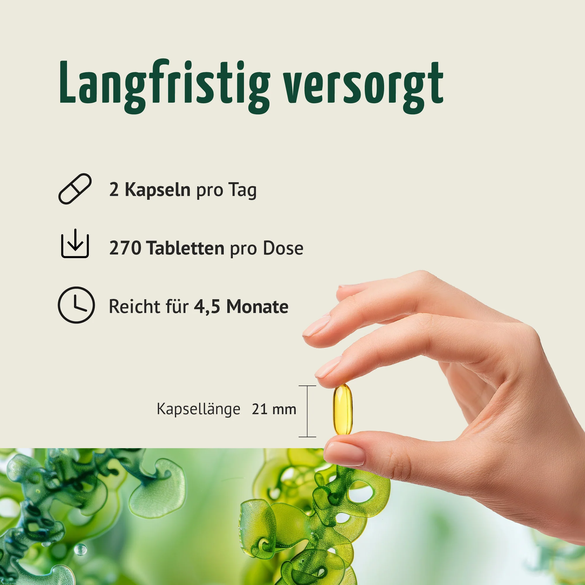 Vegane Omega-3 Kapseln (270 Kapseln) - Image 5
