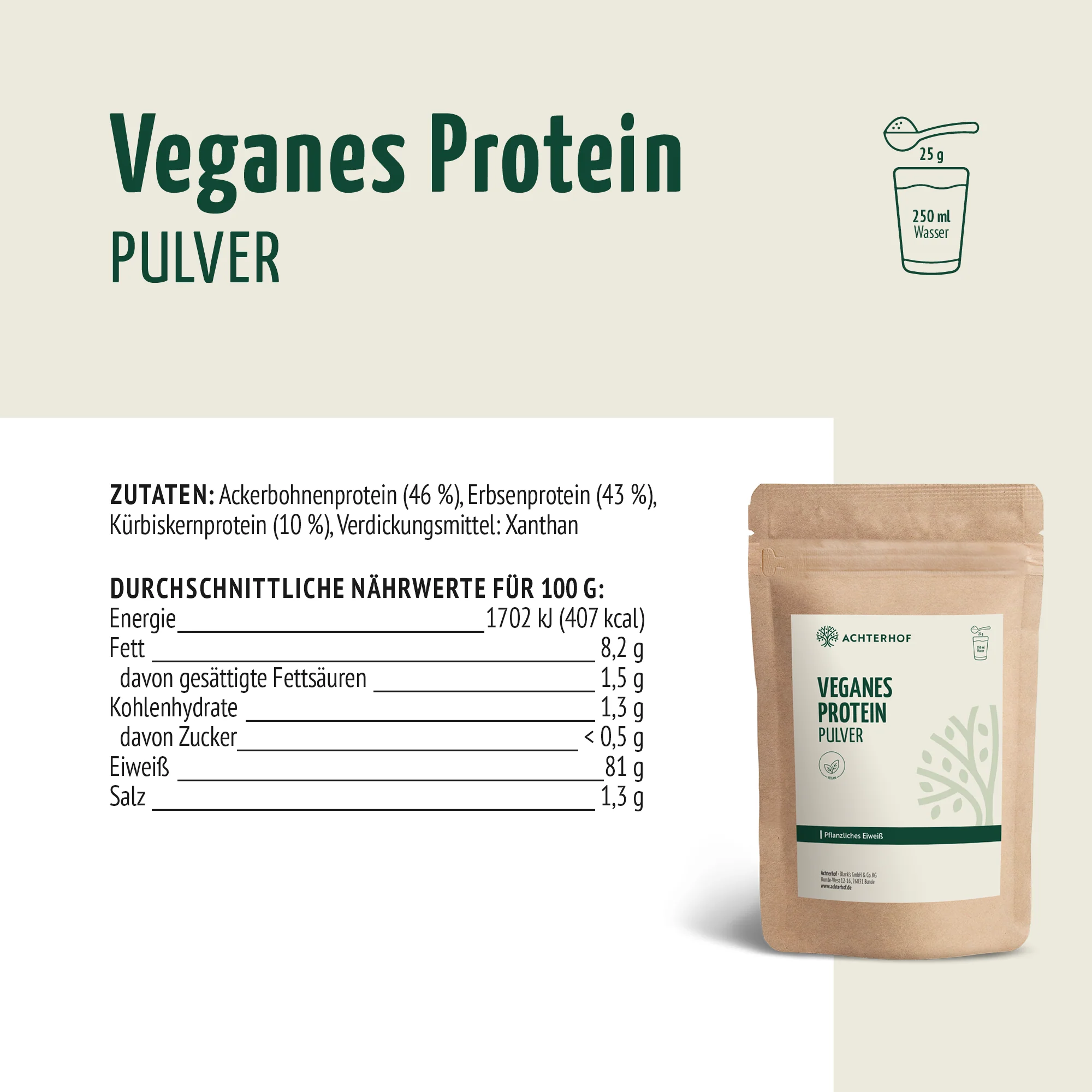 Veganes Protein Pulver (250g) - Image 5
